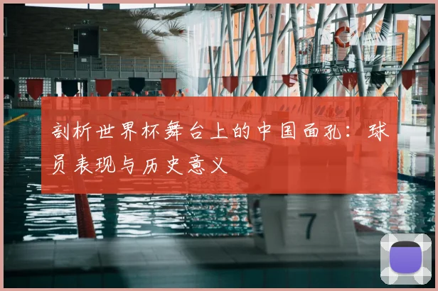 剖析世界杯舞台上的中国面孔：球员表现与历史意义